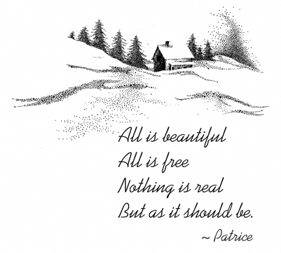 Beautiful Snow ~ Drawing by Patrice Beautiful Snow ~ Drawing by Patrice