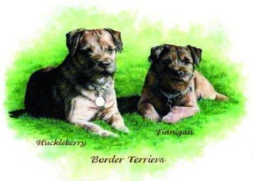 Border Terriers ~ Illustration by Patrice Border Terriers ~ Illustration by Patrice