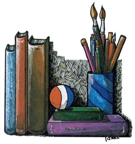 Starting Points in Math illustration by Patrice for publisher, Ginn & Company