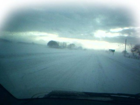 First of  Winter Road ~ photo by Patrice