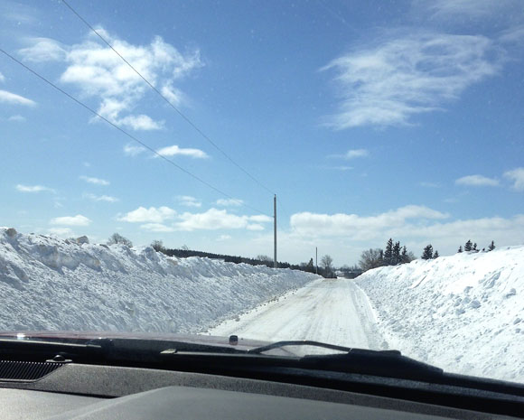 Snow Banks ~ Photo by Patrice