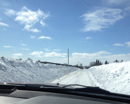 Snow Banks ~ Photo by Patrice
