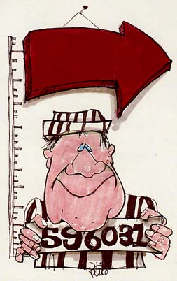 Convict Cartoon ~ Illustration by Patrice Convict Cartoon ~ Illustration by Patrice