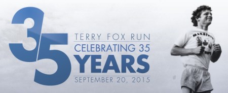 Celebrating 35 Years of the Terry Fox Run ~ Photo courtesy of TerryFox.org Celebrating 35 Years of the Terry Fox Run ~ Photo courtesy of TerryFox.org
