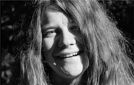 Janis Joplin during photoshoot for Big Brother & Holding Company, Forest Knolls, CA. 1967. © Lisa Laws
