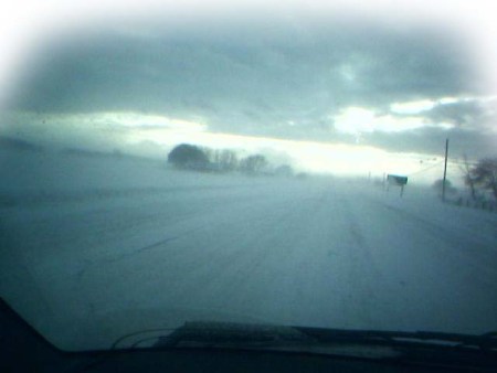 First of  Winter Road ~ photo by Patrice