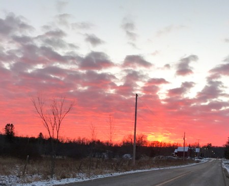 Red Sunset ~ Photo by Patrice