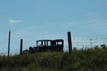Model T on the hill ~ Photo by Patrice