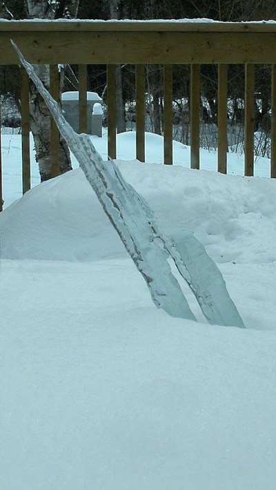 Icicle Spaceship ~ Photo by Patrice Icicle Spaceship ~ Photo by Patrice