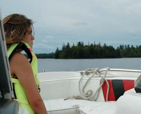 Caitlyn at Marten River ~ Photo by Patrice
