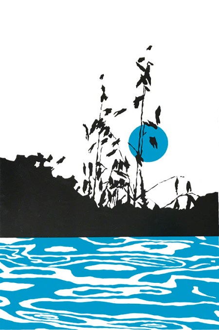 Credit Union Blue Water Poster ~ Art by Patrice