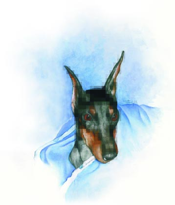 Wicka ~ Watercolour Painting by Patrice Wicka ~ Watercolour Painting by Patrice