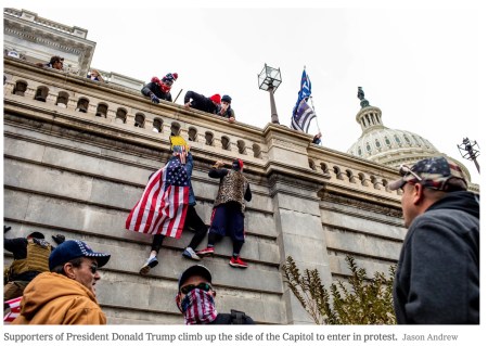 Breach of the Capital Building ~ Photo by Jason Andrew