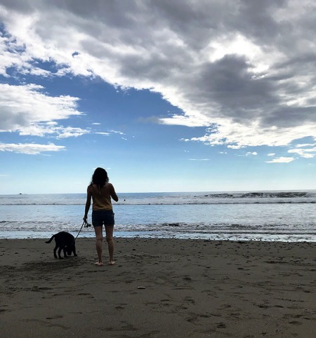 Girl and Dog at the Beach ~ Photo by Patrice Girl and Dog at the Beach ~ Photo by Patrice