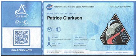 Around The Moon ~ Artemis Boarding Pass
